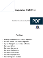 Corpus Linguistics For ENG 411