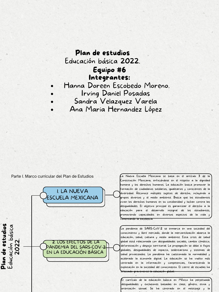 Educación Básica México 2022: Inclusión y Diversidad | PDF | Plan de ...