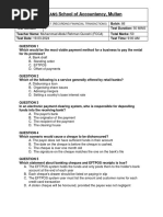 Fa1 Batch 86 Test 19 March 24