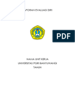 Format Laporan Evaluasi Diri Untuk Unit