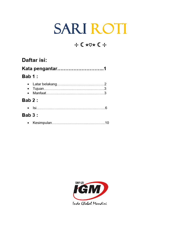 Proses Produksi Sari Roti dan Fermentasi | PDF