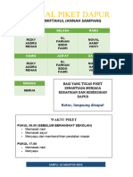 JADWAL PIKET Dapur