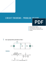 DC CIRCUITS - Circuit Theorems - Problem Solving