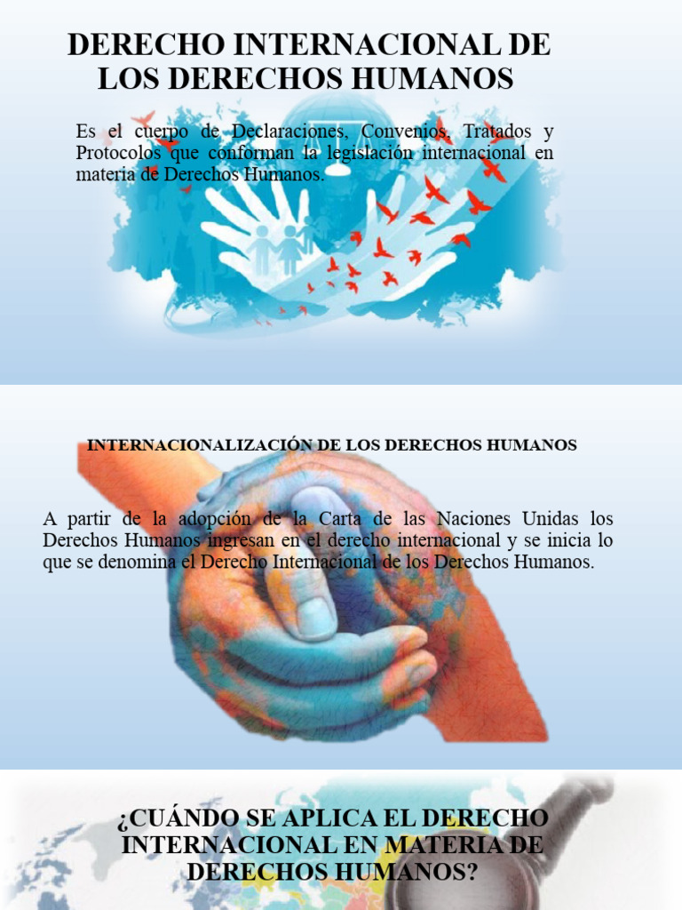 Derecho Internacional y Convenios Internacionales de Derechos Humanos ...
