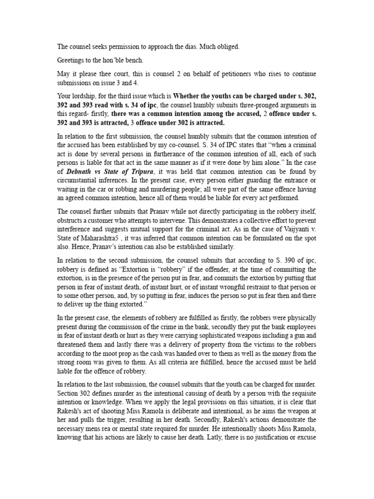 P 07 speech pdf robbery mens rea
