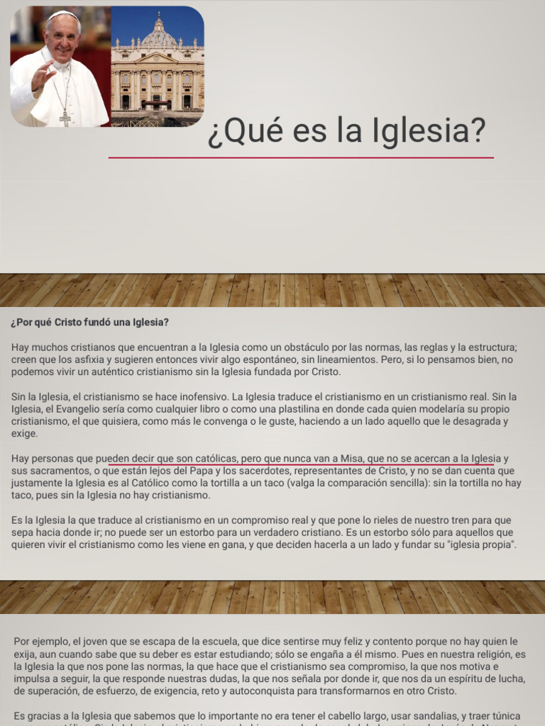 Clase 2 QUE ES LA IGLESIA | PDF | Iglesia Católica | Cristo (título)
