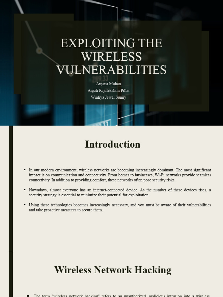 Wireless Network Vulnerabilities Exploited | PDF | Security | Computer ...