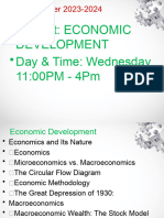 Economic Development PPT Student