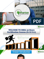 Wharton Introduction For OSHA