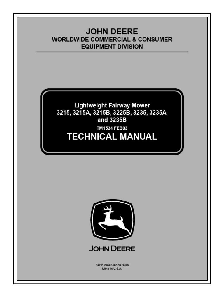 TM1534 John Deere 3215, 3215A, 3215B, 3225B, 3235, 3235A, 3235B