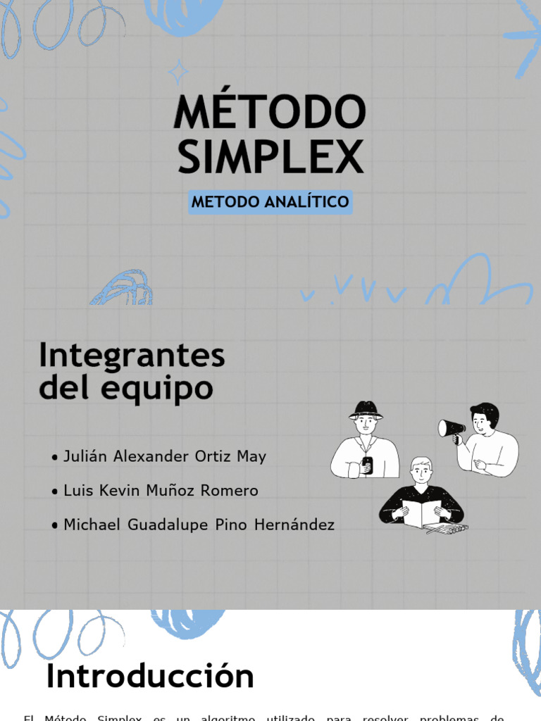 Introducción al Método Simplex | PDF | Programación lineal | Algoritmos ...