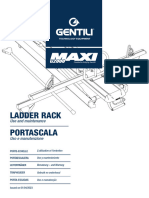 G2000 MAXI LADDER RACK Use and Maintenance