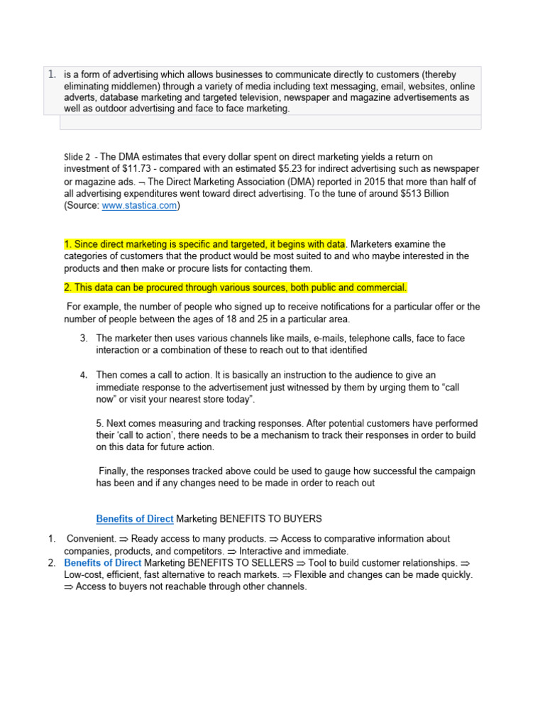 Direct and Online | PDF | Direct Marketing | Advertising