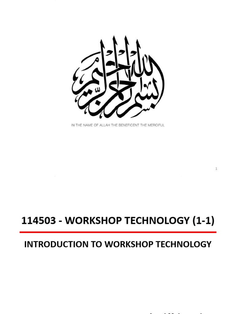 Lecture 01 - Workshop Safety | PDF | Machine Tool | Tools