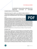 Social Impact Measurement Challenges: The Effects On Social Entrepreneurs' Activities in Township Communities in South Africa