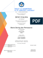 Dewi Syalwa-Sertifikat