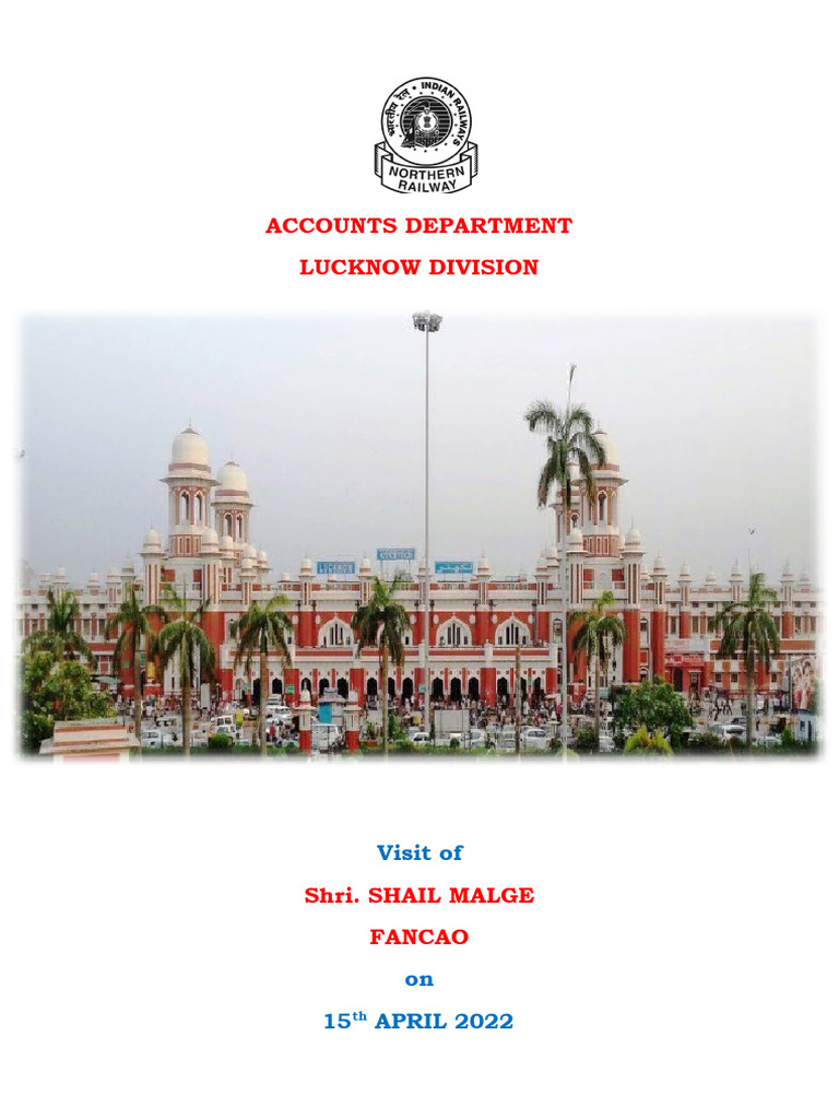 Lucknow Division Railway Overview | PDF | Rail Transport