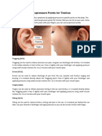 Acupressure Points For Tinnitus