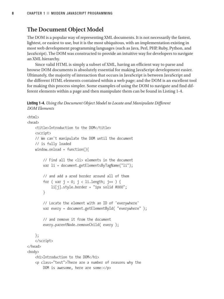 Resig 06 A | PDF | Document Object Model | Java Script