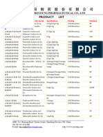 Reyoung Finished Product List