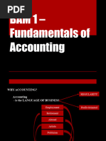 BAM 1 - Fundamentals of Accounting