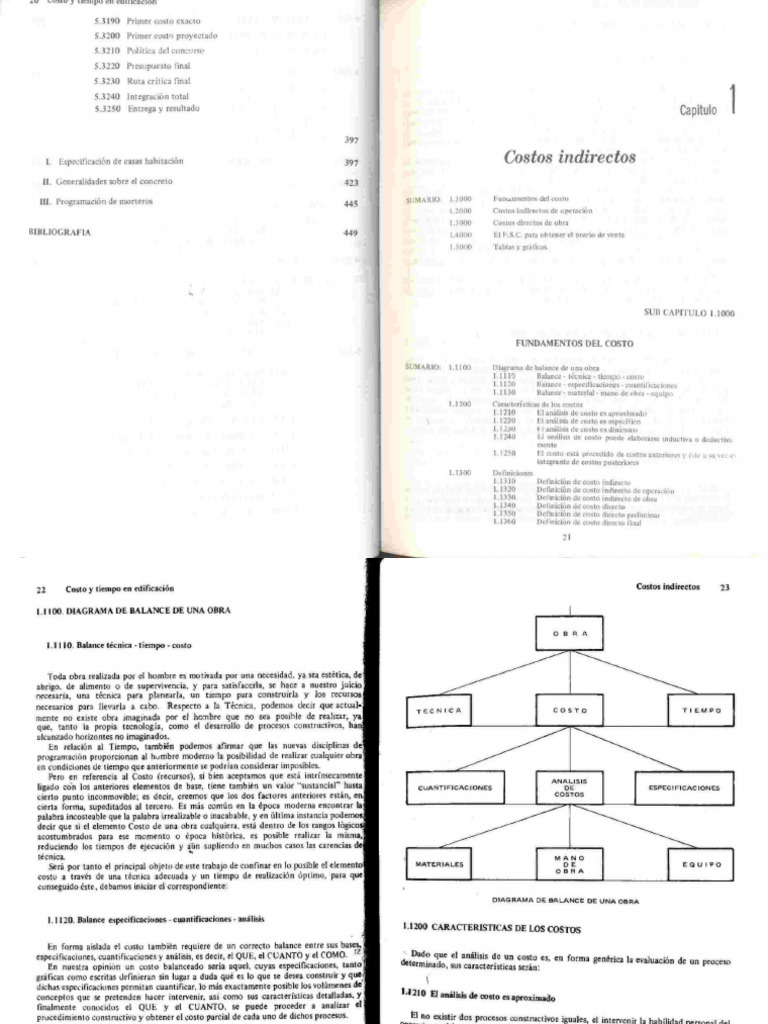 COSTO Y TIEMPO EN EDIF (Cap1) Costo Indirecto | PDF