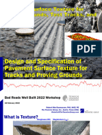 Pavement Surface Texture For Proving Grounds Test Tracks