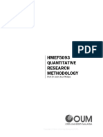 HMEF5093 Quantitative Research Methodology