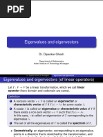 Eigenvalues and Eigenvectors 2 Lectures