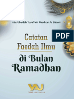 E-Book Catatan Faidah Ilmu Di Bulan Ramadhan (Revisi)