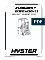 Capacidades Y Especificaciones: J1.5-2.0XNT (J30-40XNT) (K160)