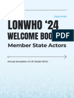 (Member State Actors) LonWHO 2024 Delegate Welcome Booklet