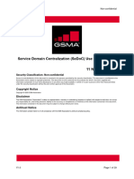 Service Domain Centralization (Sedoc) Use Case Analysis 11 November 2020