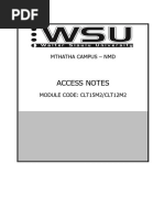 MS Access Notes