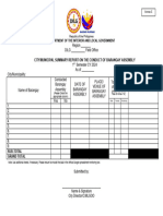 Annex C - DILG HUC-ICC-City or Municipality Summary Report Template