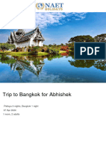 Trip To Bangkok For Abhishek in April