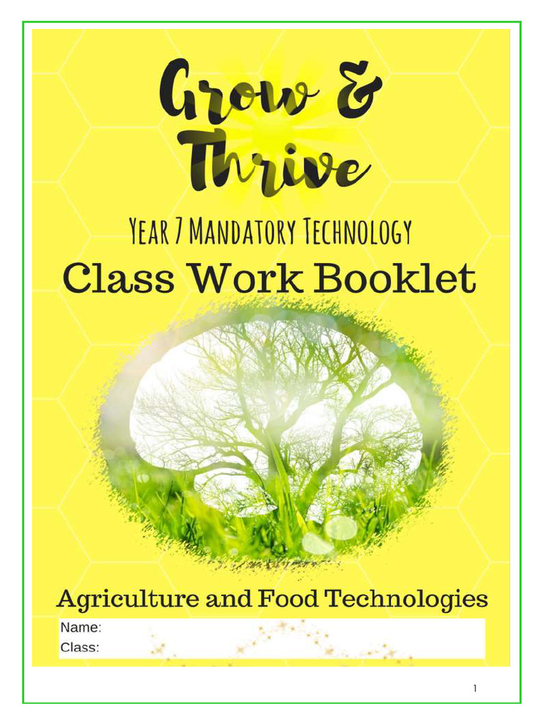 STUDENT Class Workbooklet Yr7 | PDF | Hamburgers | Teaspoon