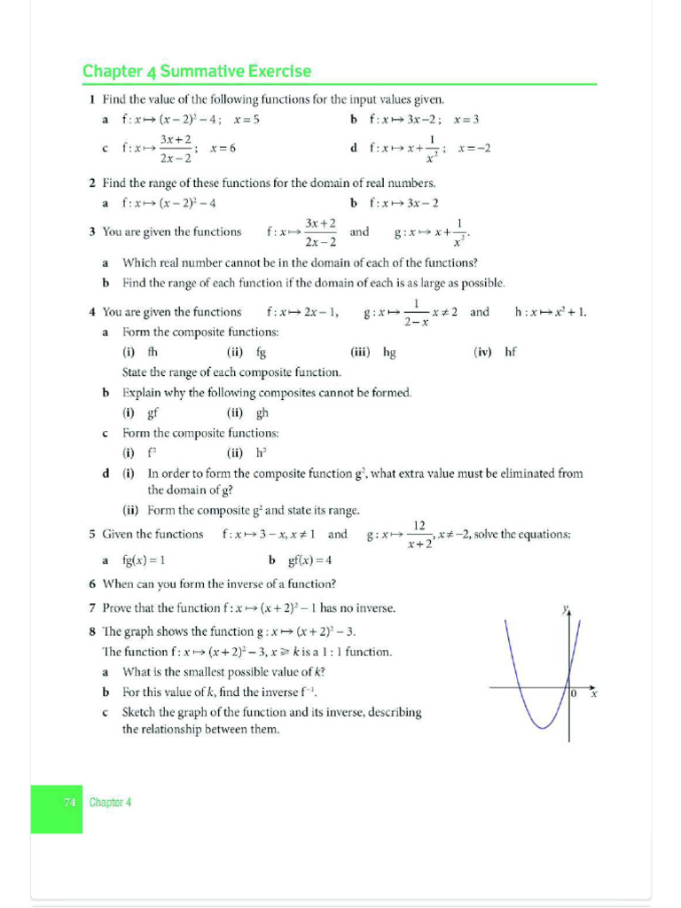 TS - E-Learning - Amath - Functions - Inverse B | PDF