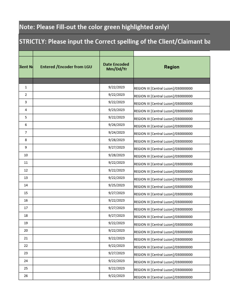 Anak Kalusugan Final Cleanlist Nov. 2023 | PDF