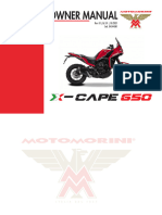 Owner Manuale - X-Cape 650