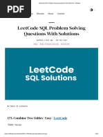 LeetCode SQL