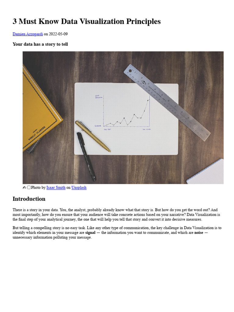 W2 - 3 Must Know Data Visualization Principles | PDF | Memory | Chart