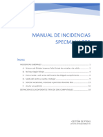 Manual Incidencias SpecManager