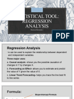 Using Statistical Techniques (Regression)