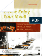 Tobu Hotels Please Enjoy Your Meal