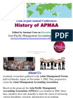 History of The Asia Pacific Management A-1