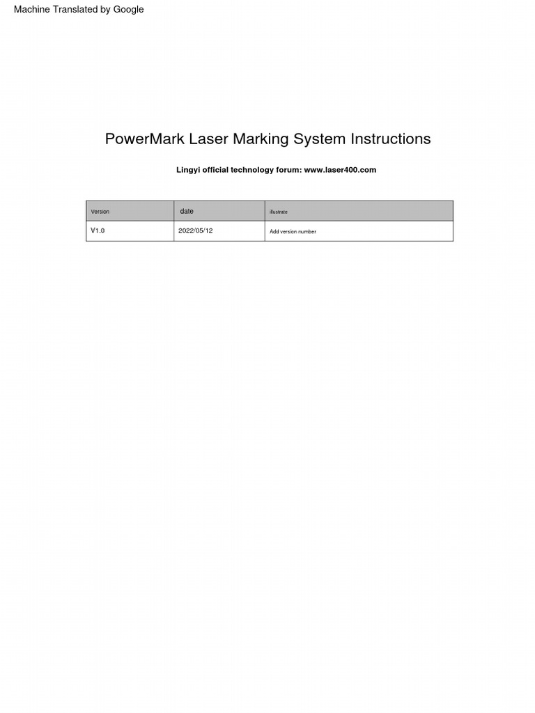 PowerMark Laser Marking System Guide | PDF | Software | Computing