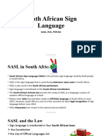 Lesson 4 - SASL Laws Acts Policies