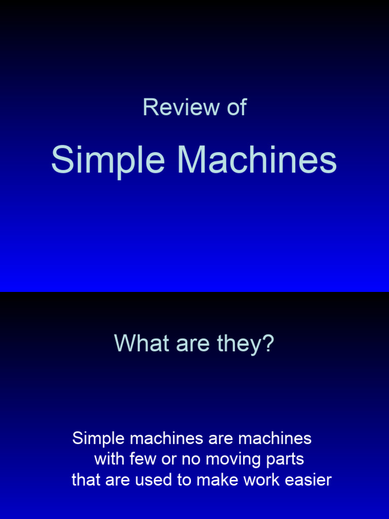Cub Simple Lesson06 Presentation | PDF | Machines | Engineering