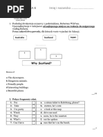 English Class Klasa 6 Unit 2 Test